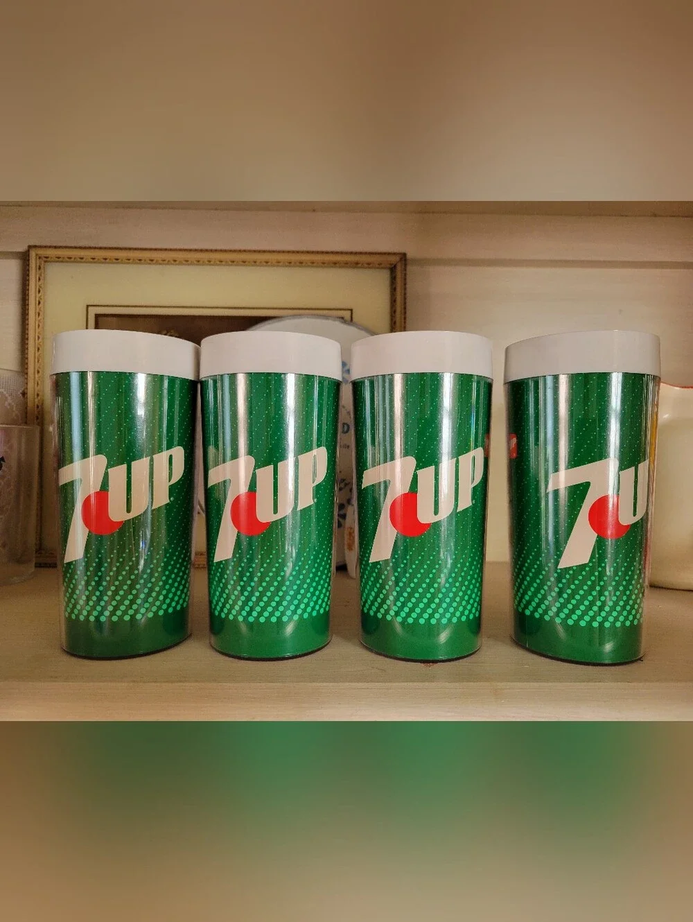 7up Branded Thermo-Serv Drink Tumblers - Set of 4